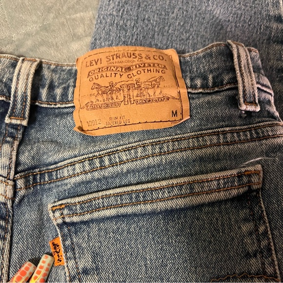 Vintage Sample Orange Tab Levi’s 912 Slim Fit, Tapered Leg Jr 9 - Picture 7 of 8